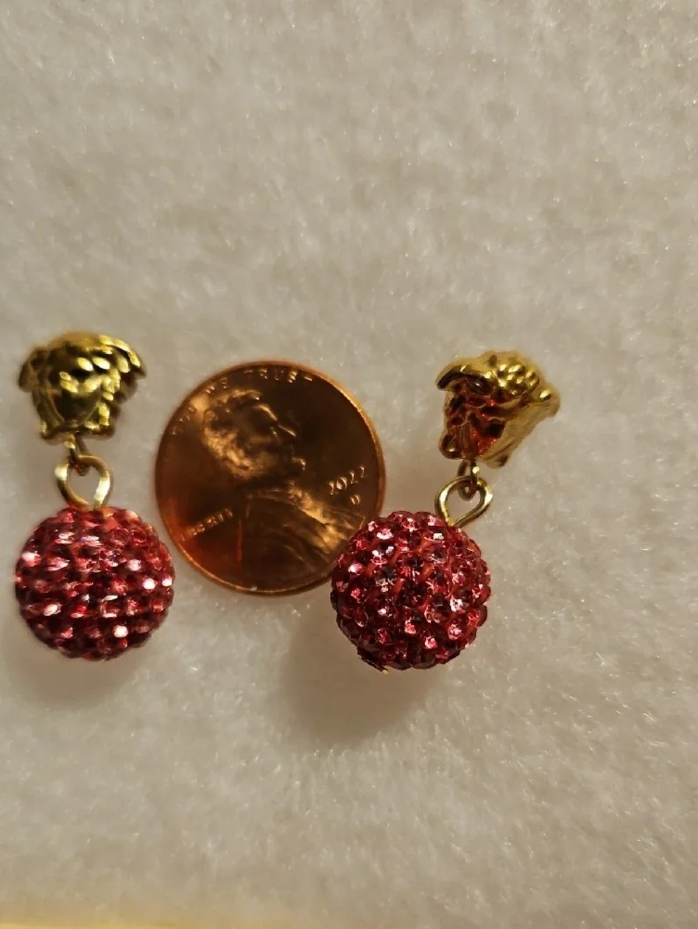 MEDUSA CRYSTAL BALL EARRINGS